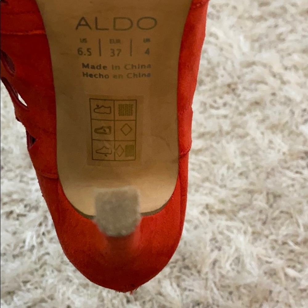 Also- Burnt Orange zip up heels - Picture 4 of 4